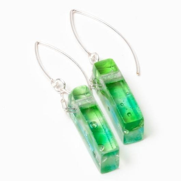 Smart Glass Recycled Jewelry - Earring - Mosaic Stiletto - Assorted Colors - (MStilB0009)