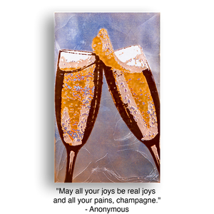 Llew - Spiritiles - Glass Over Copper - "Bubbly" #048