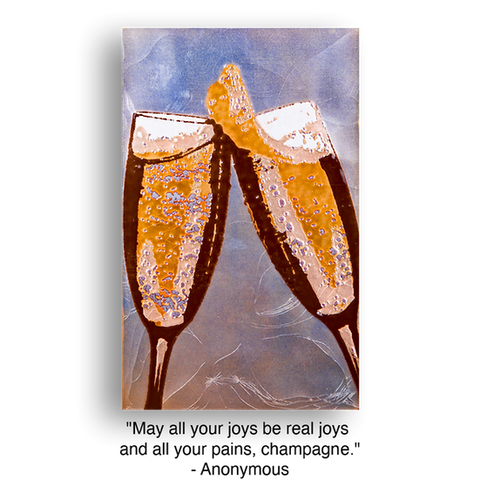 Llew - Spiritiles - Glass Over Copper - "Bubbly" #048