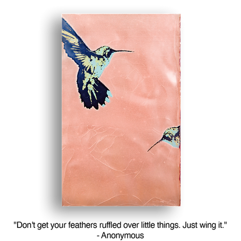 Llew - Spiritiles - Glass Over Copper - "Wing It" #067