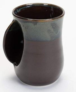 Clay in Motion - handwarmer mug left (Mocha)