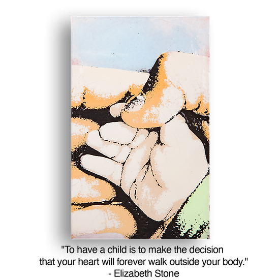 Llew - Spiritiles - Glass Over Copper - "Hello" #071