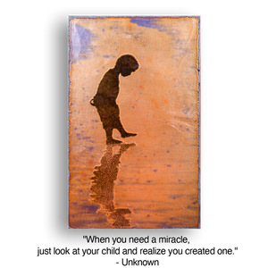 Llew - Spiritiles - Glass Over Copper - 'Miracle' #153