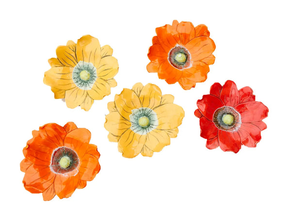 Meya - Wall Sculpture - Extra Large - Wall Flowers - ~18" Diameter - Assorted Colors