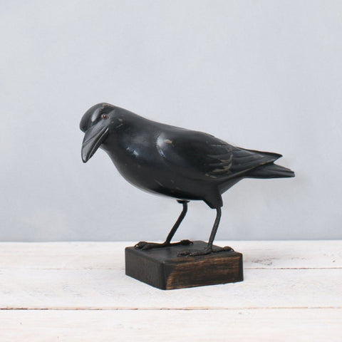 Aviologie - Bird Sculpture - Crow - 9" - CRW-211