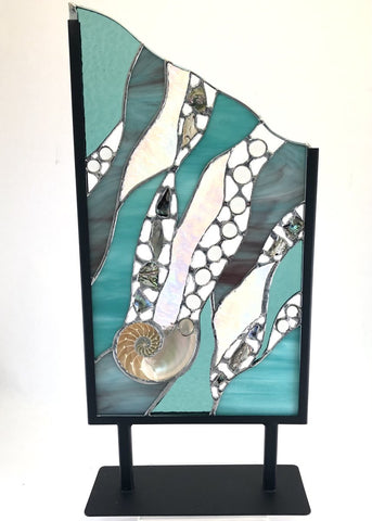 My Wildest Dreams Studio - Small Rectangle Abstract NG - Seafoam