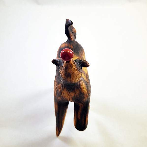 Broski - Sculpture - Dog Balancing Red Ball