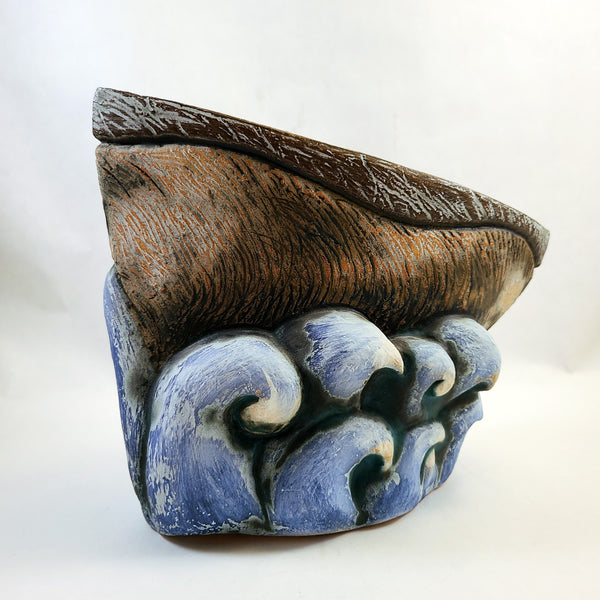 Broski - Sculpture - Boat on Waves - 'Liberate Your Fears/Take the Journey'