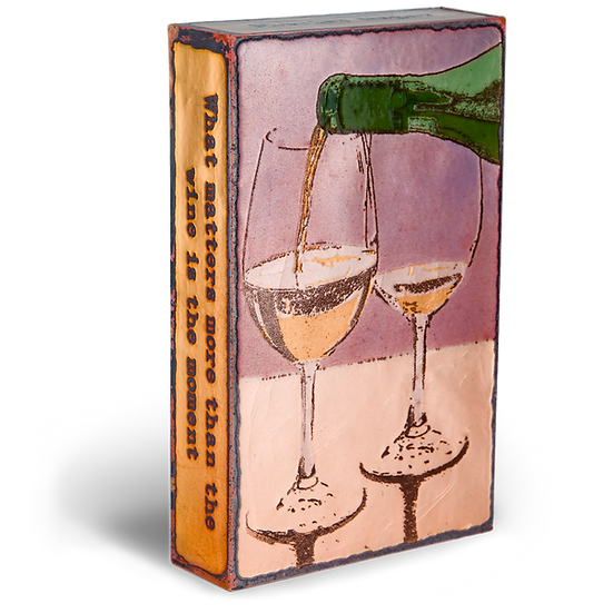 Llew - Spiritiles - Glass Over Copper - "Sancerre" #215