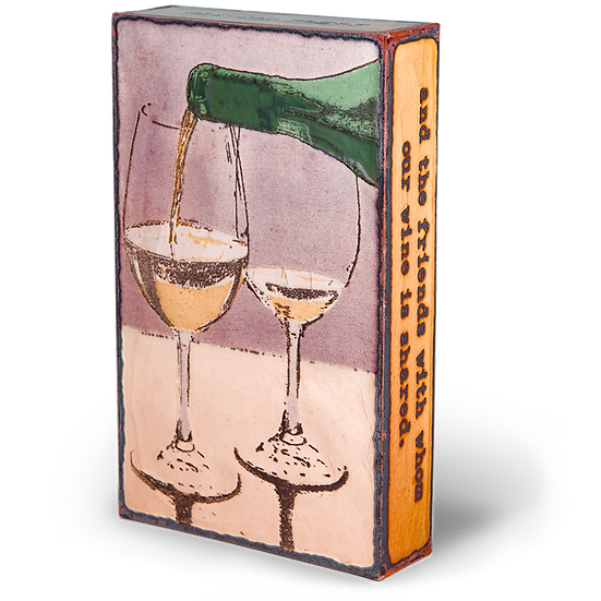 Llew - Spiritiles - Glass Over Copper - "Sancerre" #215