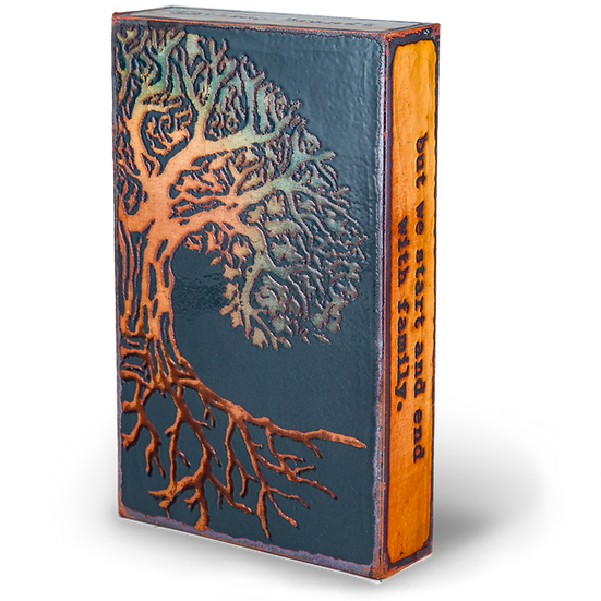 Llew - Spiritiles - Glass Over Copper - "Family Tree" #223