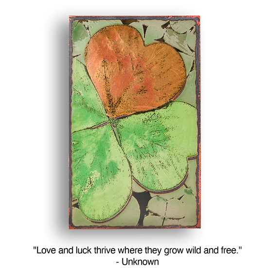 Llew - Spiritiles - Glass Over Copper - "Lucky Find" #227