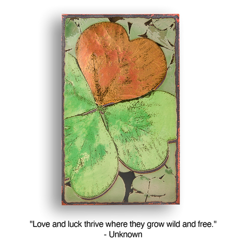 Llew - Spiritiles - Glass Over Copper - "Lucky Find" #227