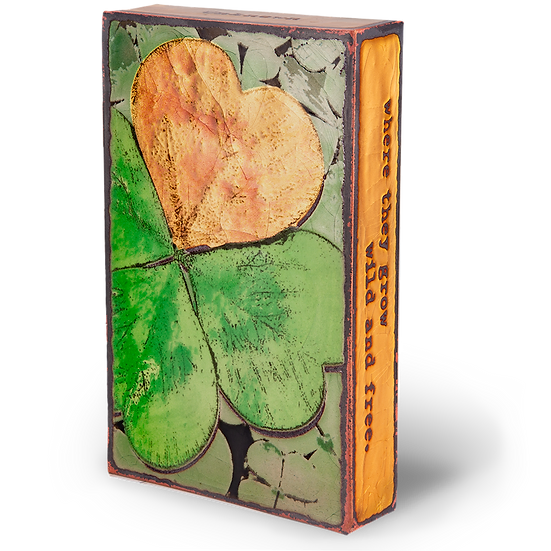 Llew - Spiritiles - Glass Over Copper - "Lucky Find" #227