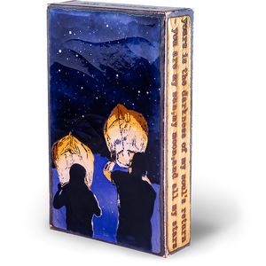 Llew - Spiritiles - Glass Over Copper - "Guiding Light" #243