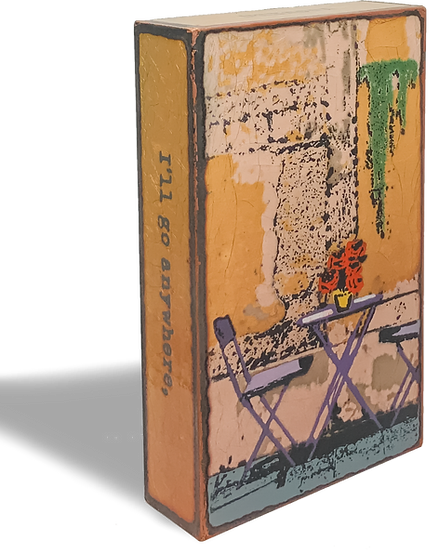 Llew - Spiritiles - Glass Over Copper - "Andiamo" #262