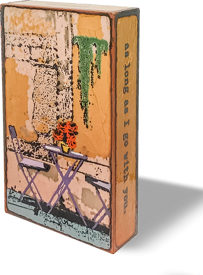 Llew - Spiritiles - Glass Over Copper - "Andiamo" #262