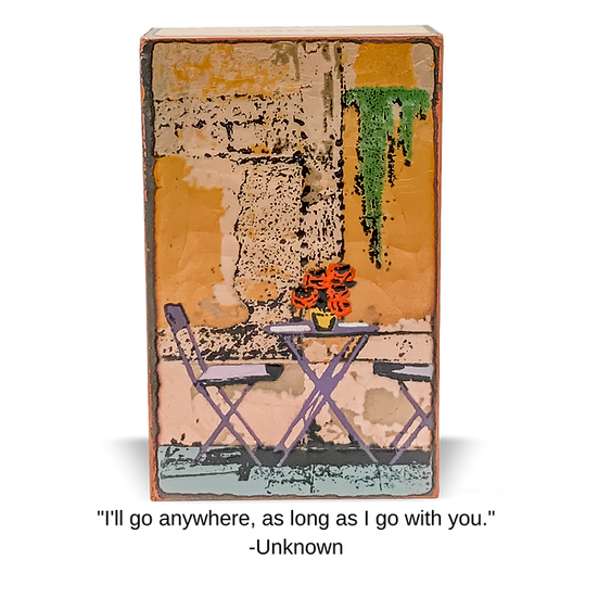 Llew - Spiritiles - Glass Over Copper - "Andiamo" #262