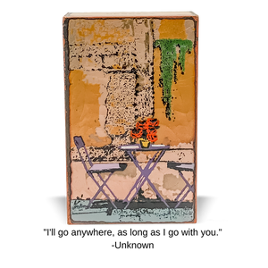 Llew - Spiritiles - Glass Over Copper - "Andiamo" #262