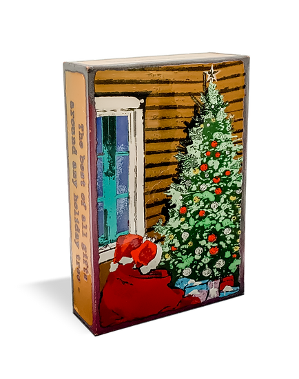 Llew - Spiritiles - Glass Over Copper -"The Greatest Gift" #264