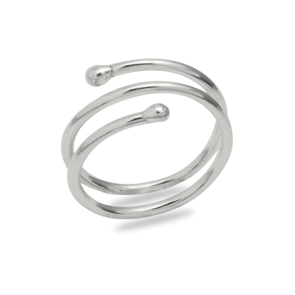 Nichole Collins - Ring - Adjustable Silver Wrap Around #R515