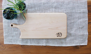 Bare Goods - Maple Wood Board - 10 x 18 - Long Skinny Handle