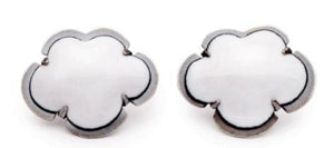 Crowder - Earrings - Tiny Enamel Cloud Post - Color - White