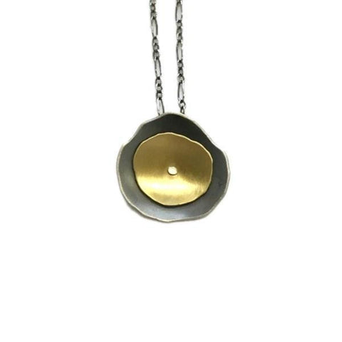 Crowder - Necklace - Small Flutter Pendant - Oxidized/Bi-Metal