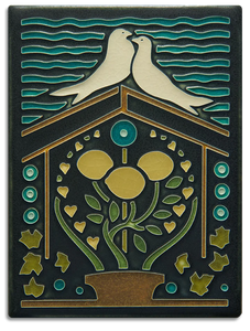 Motawi Tileworks - 6"x 8" Tile - 'Lemon Love' (Blue) #6825