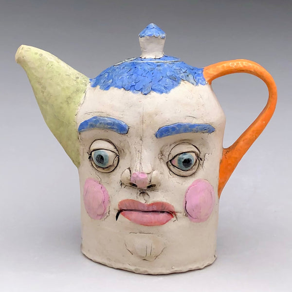 Cindy Powers - Teapot Head Sculpture - Assorted