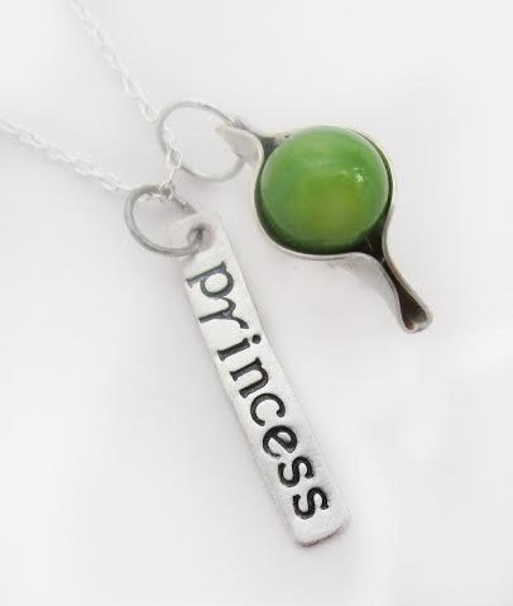 Sudlow - necklace - princess word w/ pea