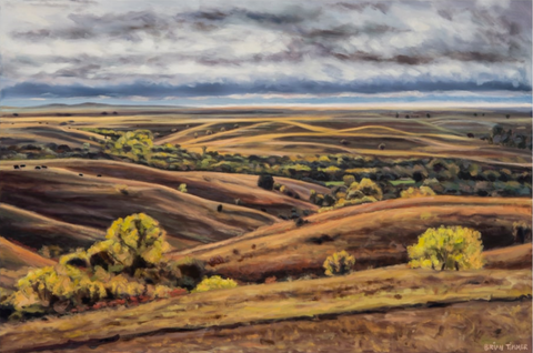 Timmer - Flint Hills X - Framed Canvas Print 12 x 16