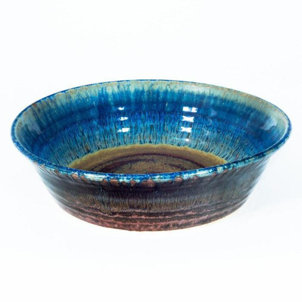 Blanket Creek Pottery - Small Baker (Amber Blue)