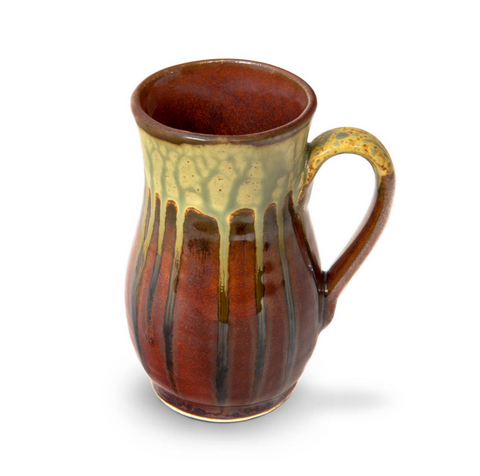 Blanket Creek Pottery - Curved Mug (Rustic Red)