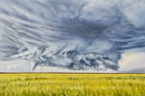 Timmer - Framed Canvas Print 24 x 36 - Wind and Fury