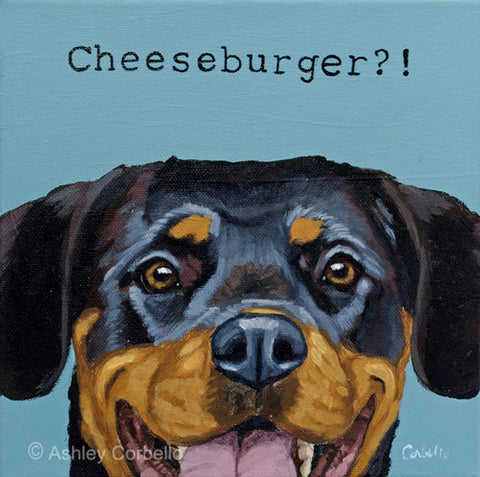 Corbello - Print on Canvas - Cheeseburger?