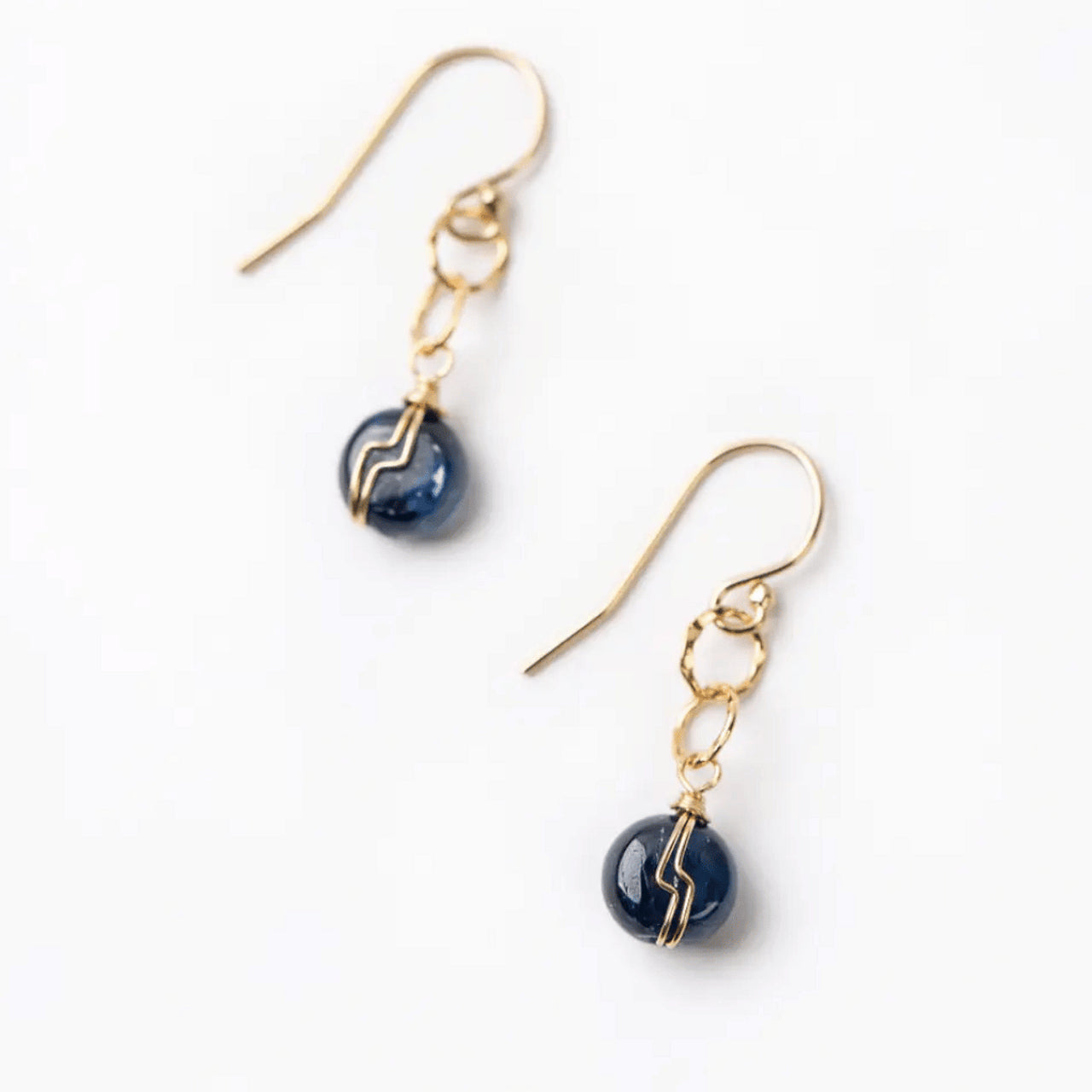 Vaughan - Ripple Collection - Earrings - Alternate Gold/Kyanite #Rip019E