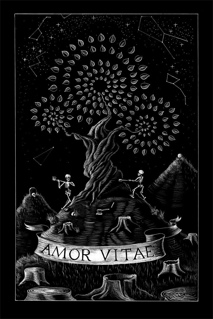The Mad Tatters - Small Print (8.5" x 12.5") - "Amor Vitae"