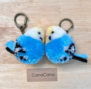Canacana Gifts - Medium Keychain - Blue Parakeet
