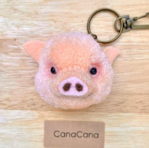 Canacana Gifts - Large Keychain - Pig
