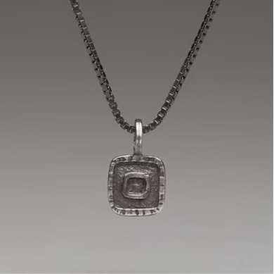 Nichole Collins - Necklace - Square within a Square Pendant #D307n