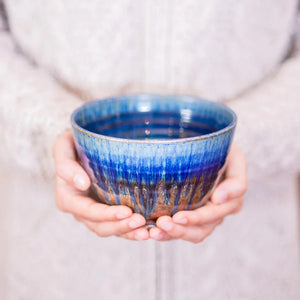 Blanket Creek Pottery - Cereal Bowl (Amber Blue)