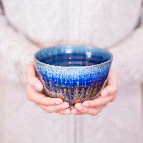 Blanket Creek Pottery - Cereal Bowl (Amber Blue)