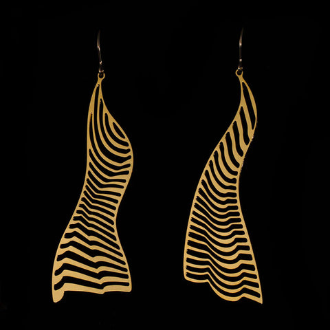 Alucik - Earrings - Illusion 1 - Gold Plated - ILLER1-G