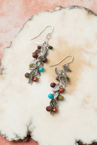 Vaughan - Lakeside Collection - Earrings - Turquoise/Crystal Cluster #Lksd031E