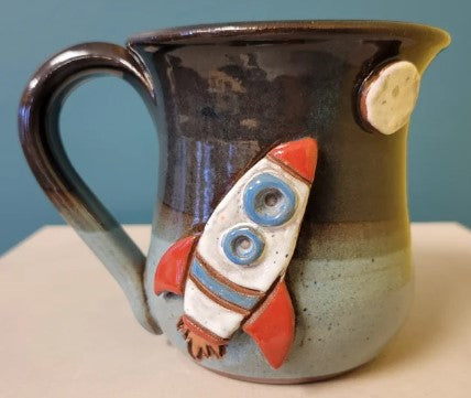 Mudworks Pottery - Mug - Rocketship