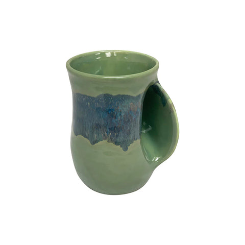 Clay in Motion - Handwarmer Mug - Right Handed (Misty Green) #19MG