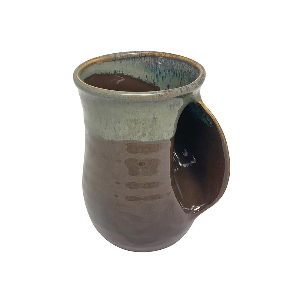 Clay in Motion - Handwarmer Mug - Right Handed (Mocha)