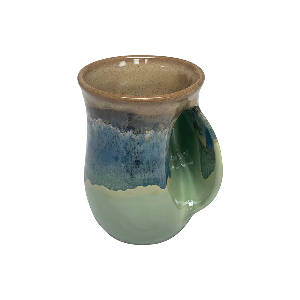 Clay in Motion - Handwarmer Mug - Right Handed (Mountain Meadow) #19MM