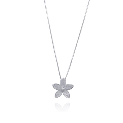 Olmox Filigree Jewelry - Necklace - Apple Blossom (Silver) #13